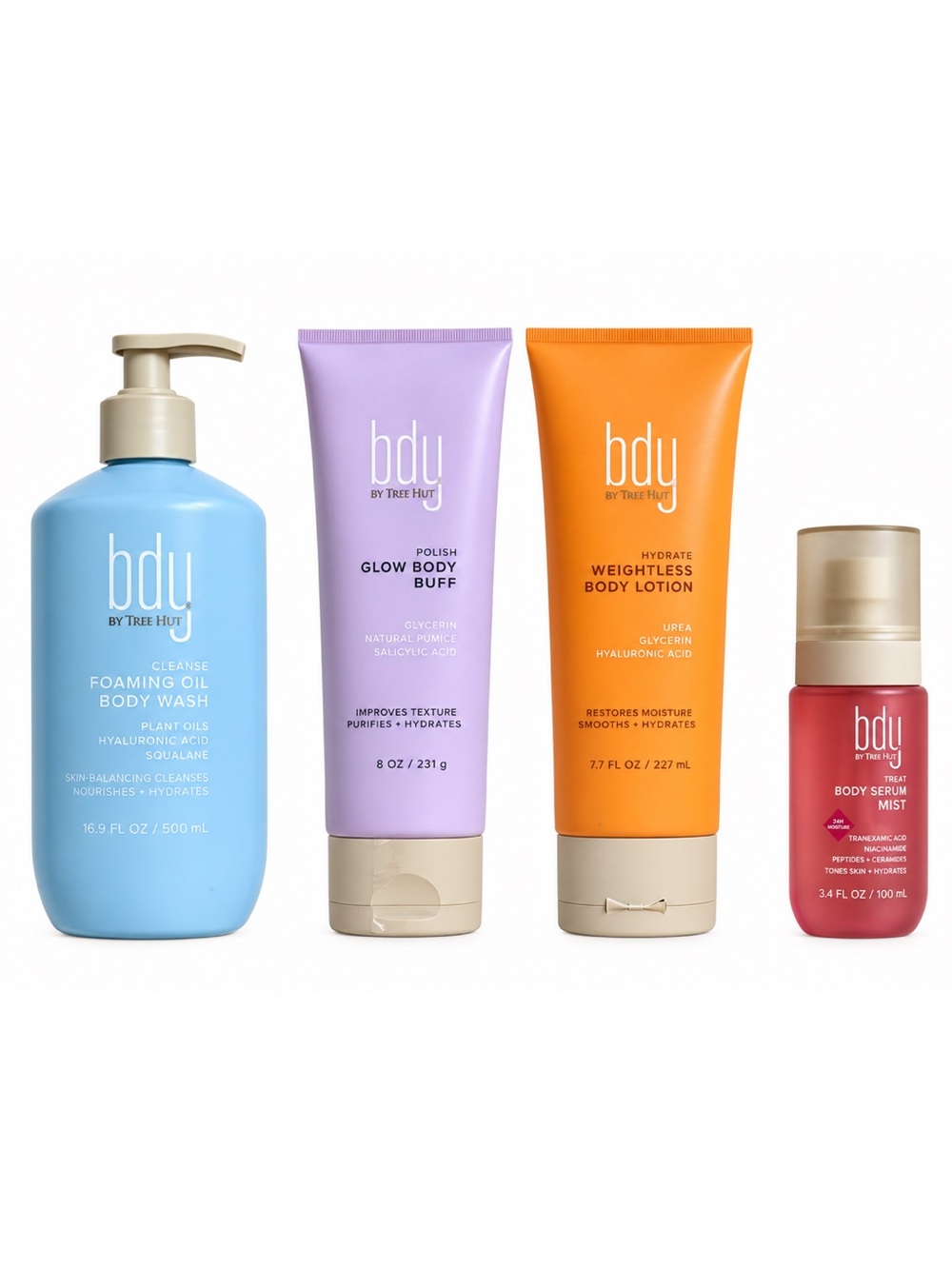 bdy. By Tree Hut 4 Piece Bath & Body Set BRAND NEW